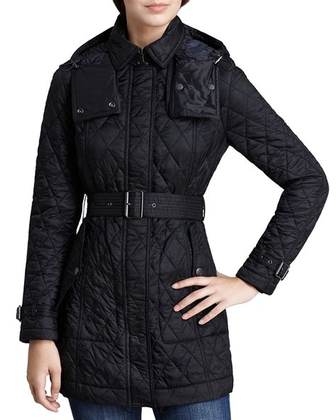 burberry brit finsbridge quilted coat dusty khaki|Burberry Quilted Parka .